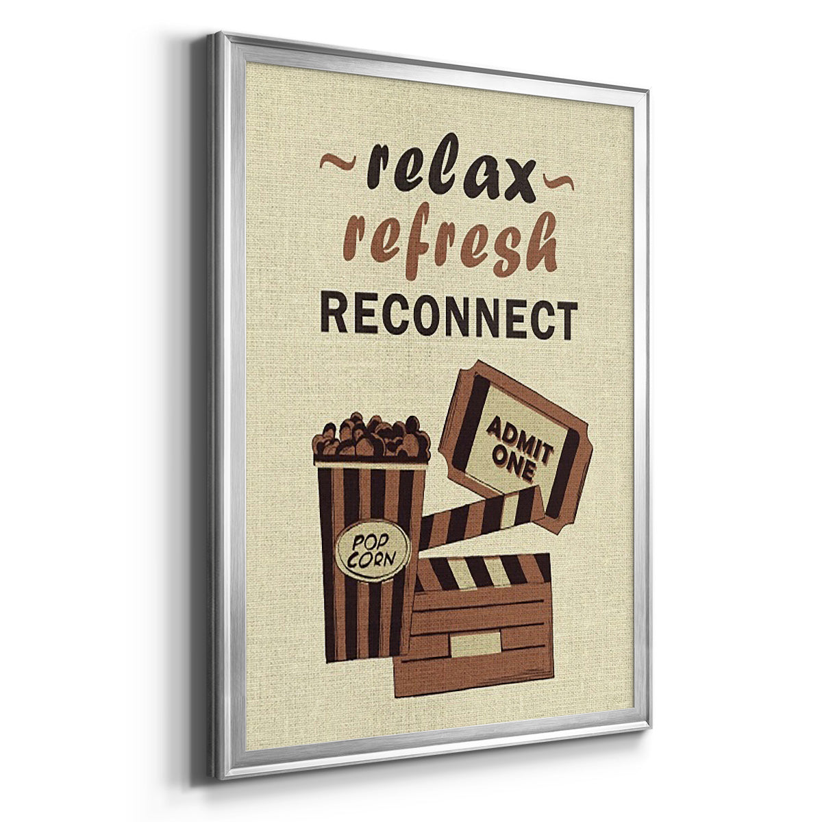 Movie Time IV - Modern Framed Canvas Print