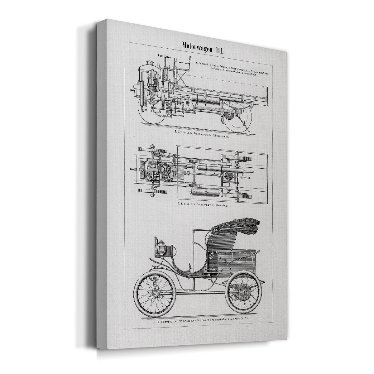 Industrial Motorcar Premium Gallery Wrapped Canvas - Ready to Hang