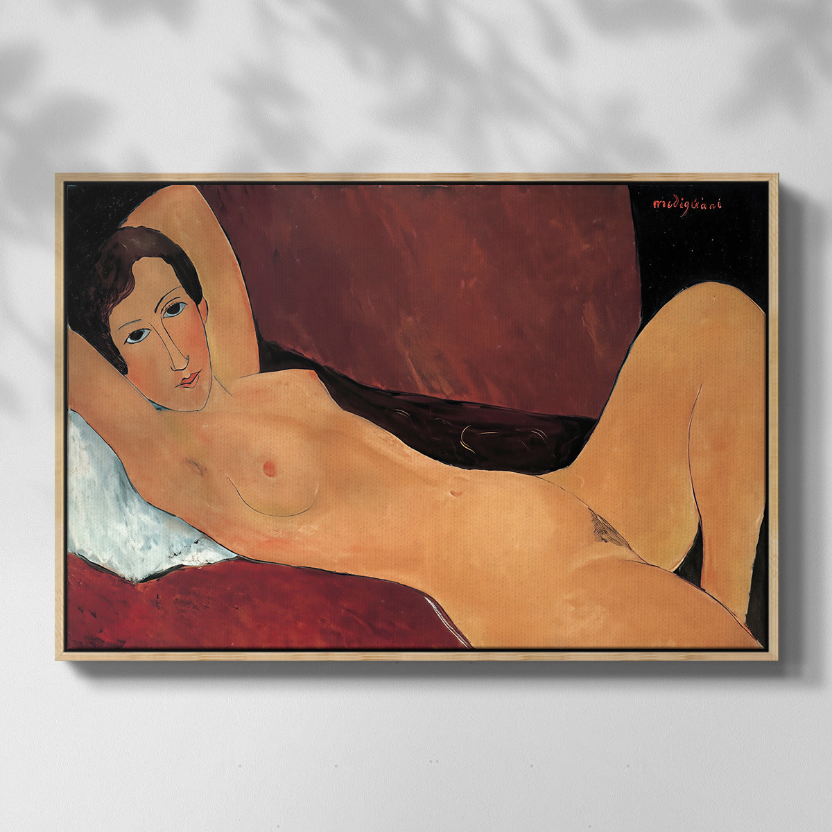 Reclining Nude (Nu couché), 1917 - Floater Framed Canvas Print