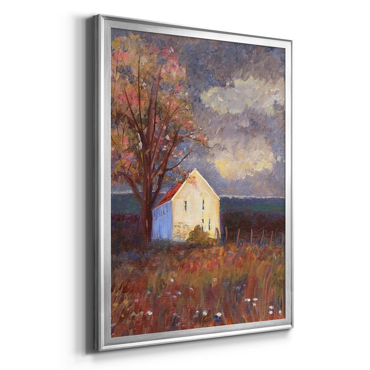 September - Modern Framed Canvas Print