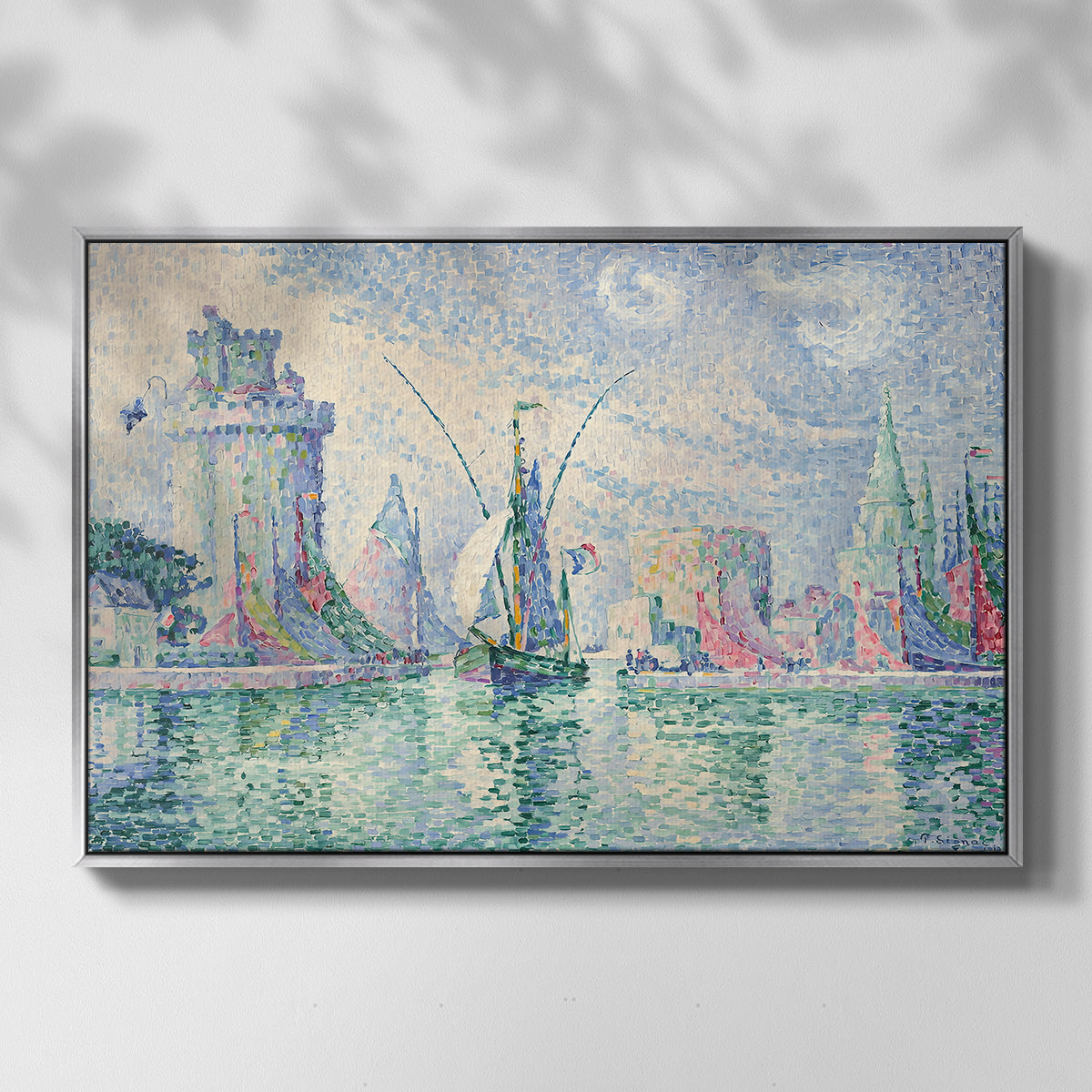 The Green Towers (Les tours vertes, la Rochelle), 1913 - Floater Framed Canvas Print