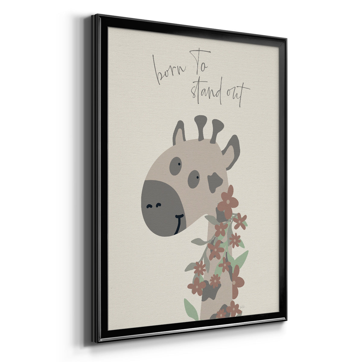 Born To Stand Out - Modern Framed Canvas Print