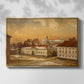 The Riding School at Akershus Castle, 1846 - Floater Framed Canvas Print