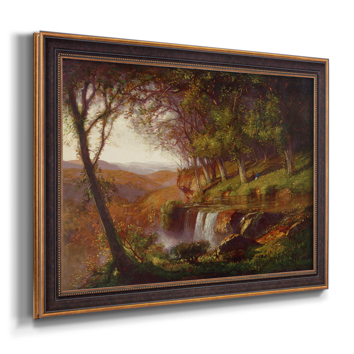Falling Spring - Ornate Framed Canvas Print