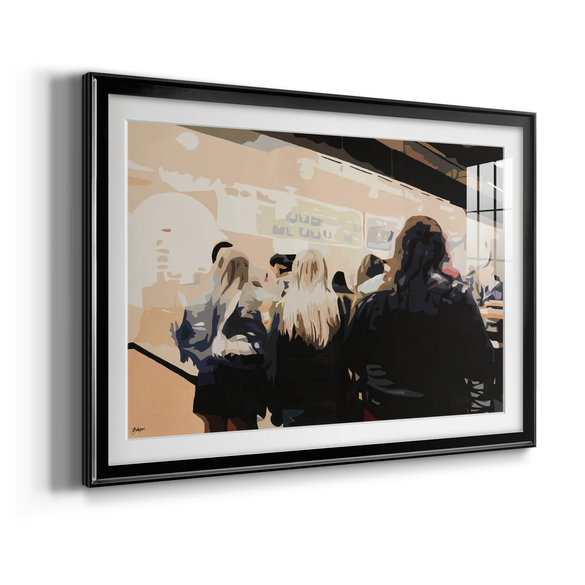 Late Night Queue Premium Framed Print - Ready to Hang