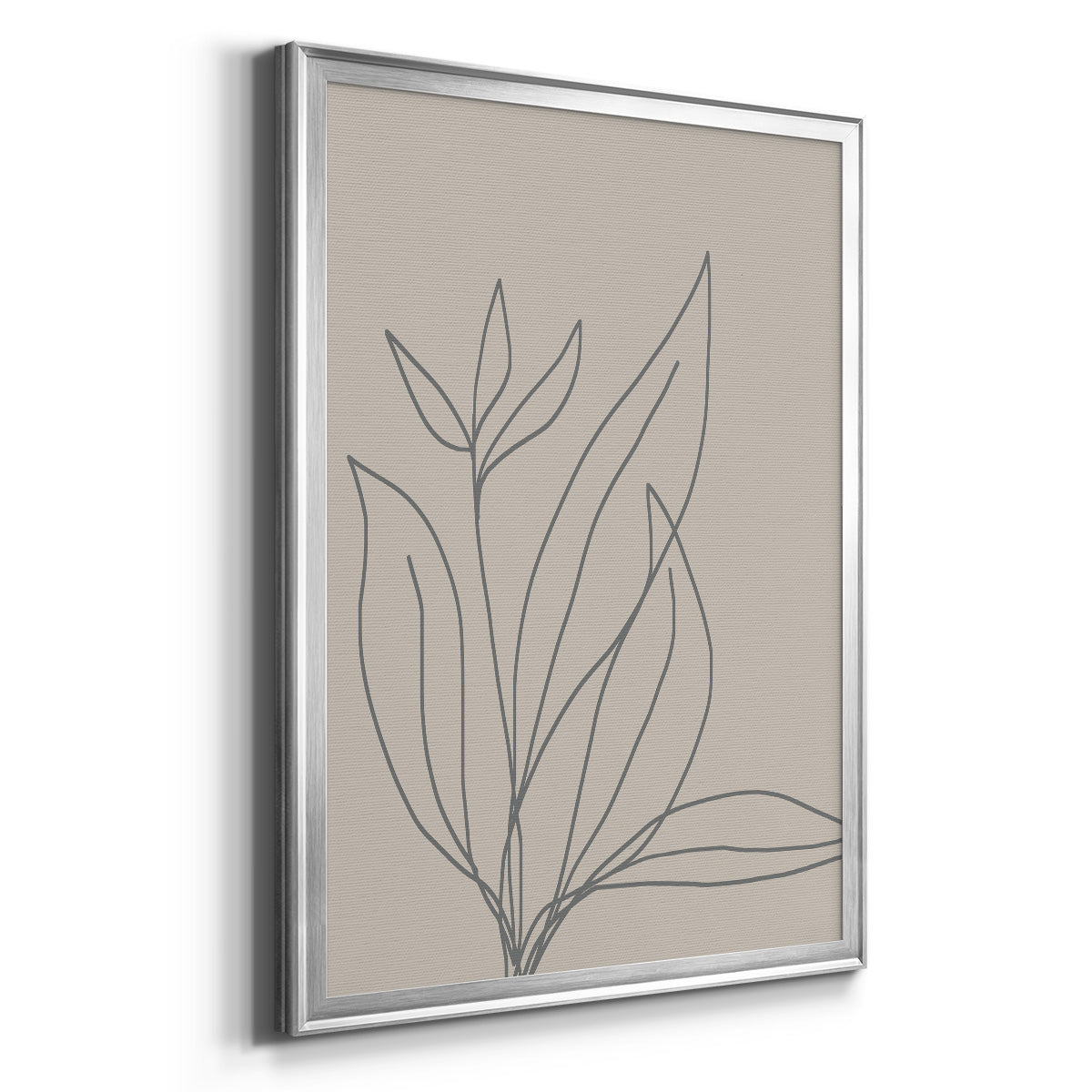 Neutral Lines I - Modern Framed Canvas Print