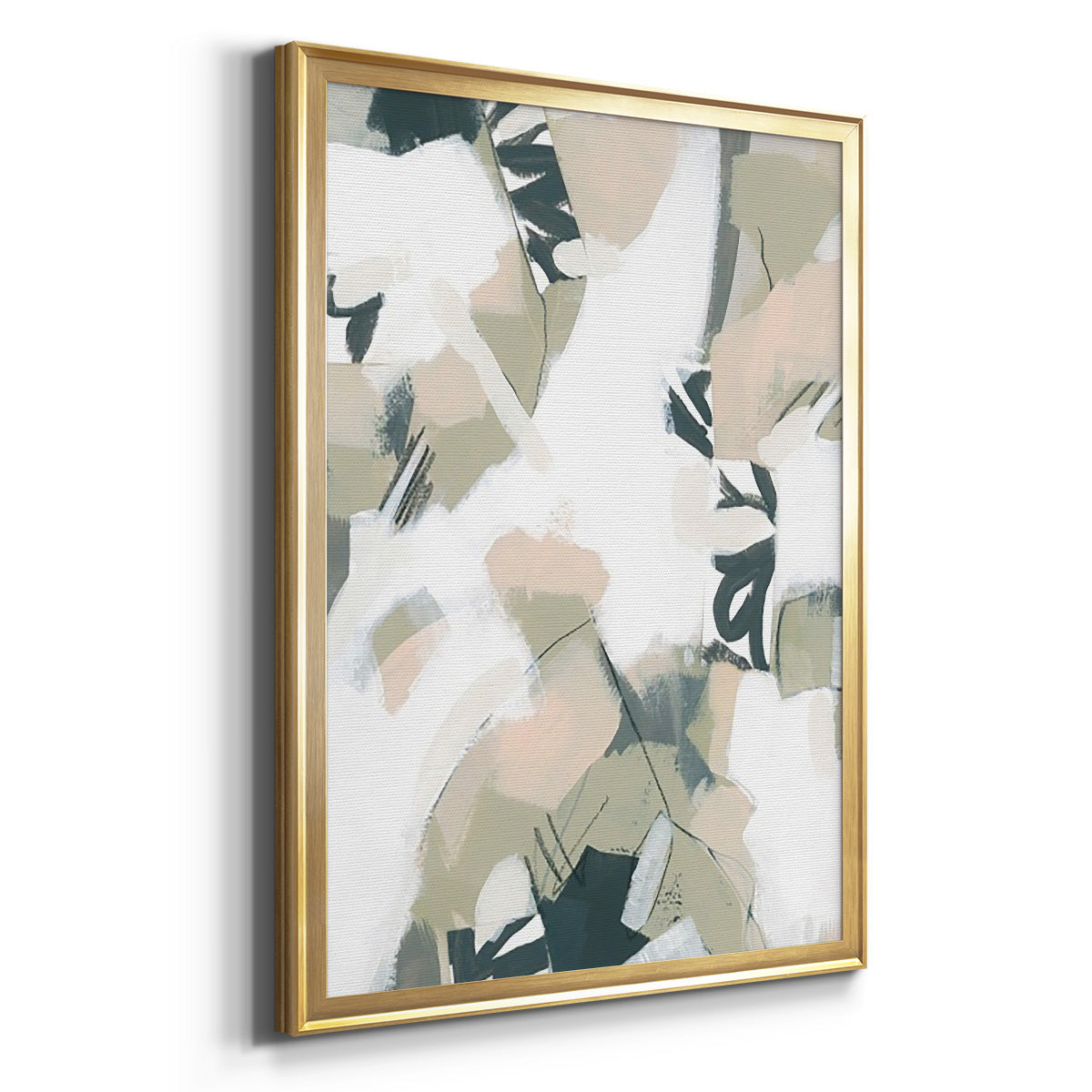 Sumi Storm II - Modern Framed Canvas Print