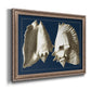 Conch Shells on Navy I Premium Framed Canvas- Ready to Hang