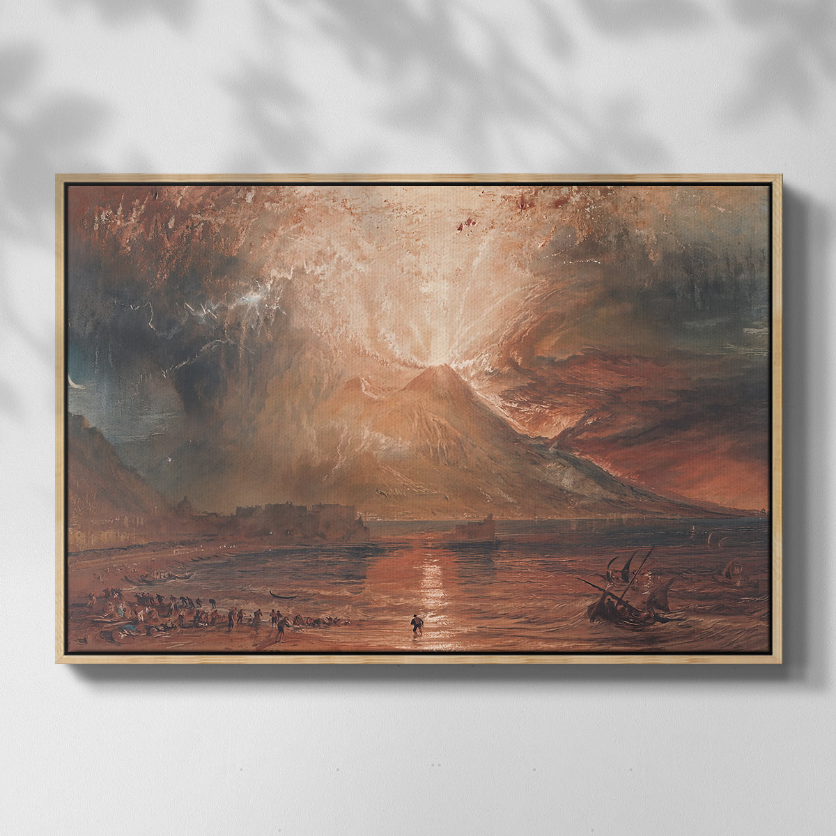 Vesuvius in Eruption, c. 1817 - Floater Framed Canvas Print
