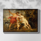 Venus and Adonis, c. 1635 - Floater Framed Canvas Print