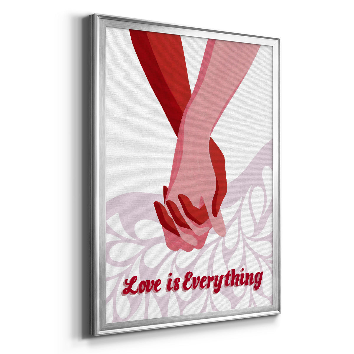 Groovy Love I - Modern Framed Canvas Print