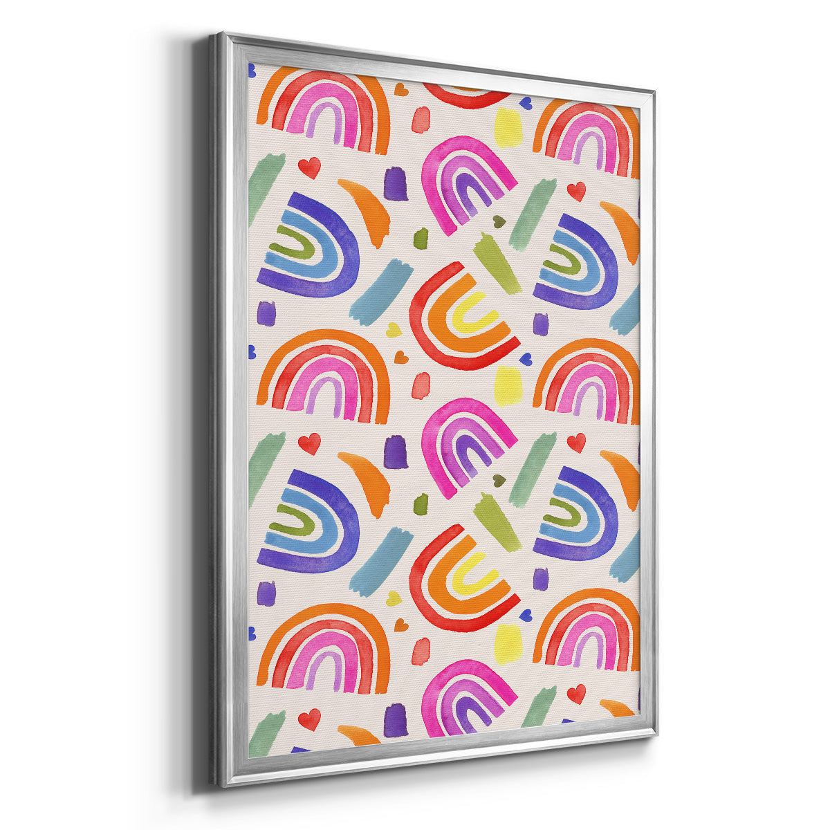 Love Loudly Collection E - Modern Framed Canvas Print