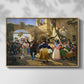 Romans Gathered for Merriment at an Osteria, 1839 - Floater Framed Canvas Print
