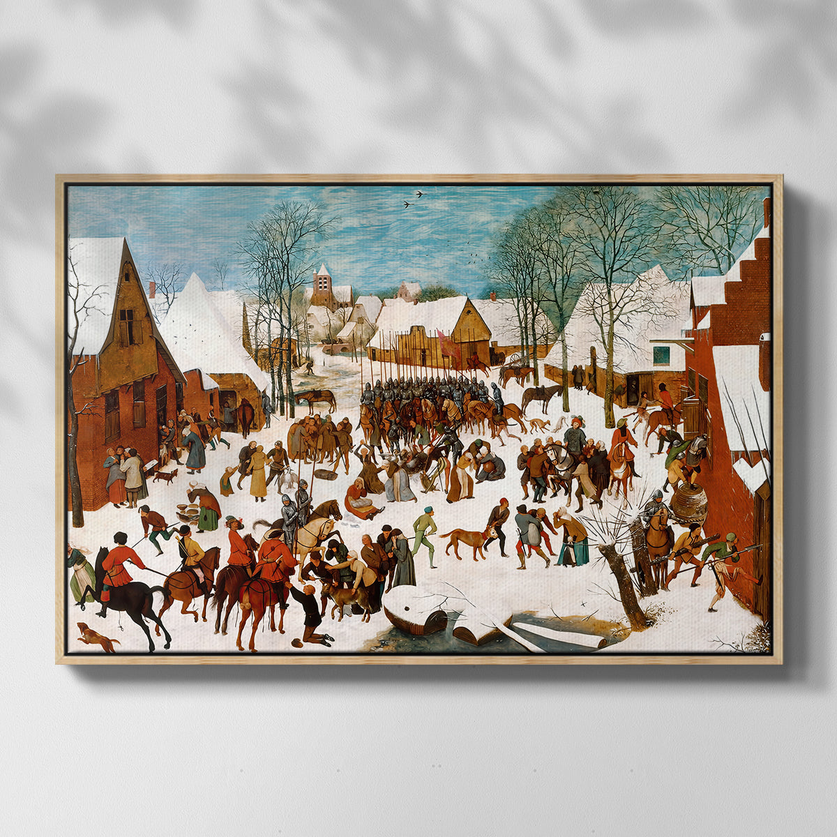 Massacre of the Innocents, c. 1565-1567 - Floater Framed Canvas Print