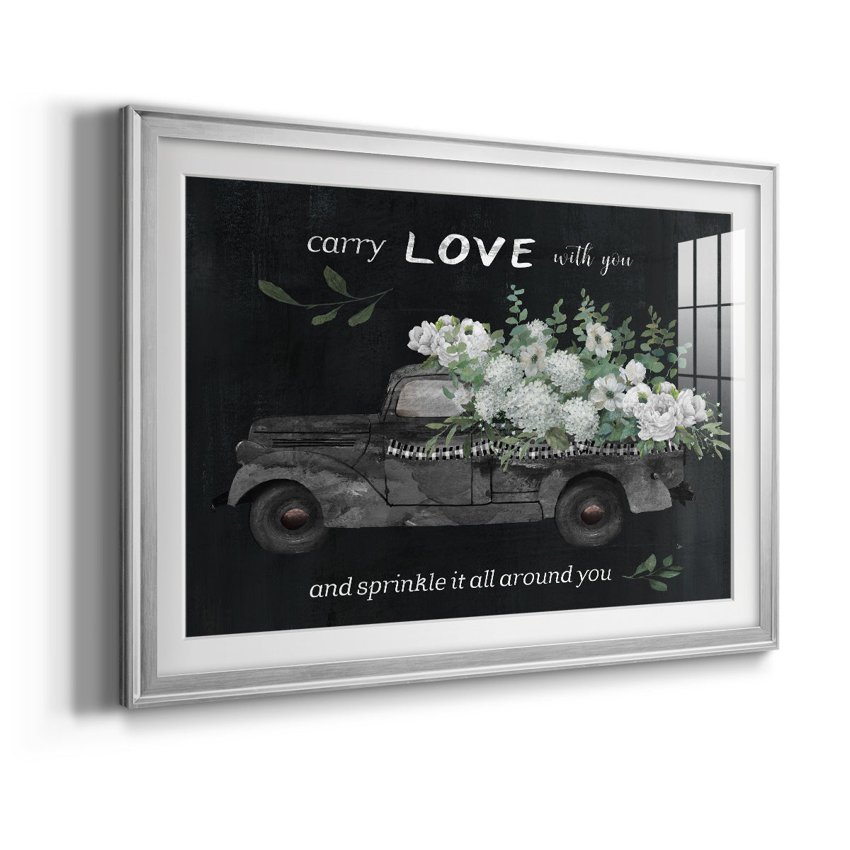 Carry Love - Modern Framed Art Print
