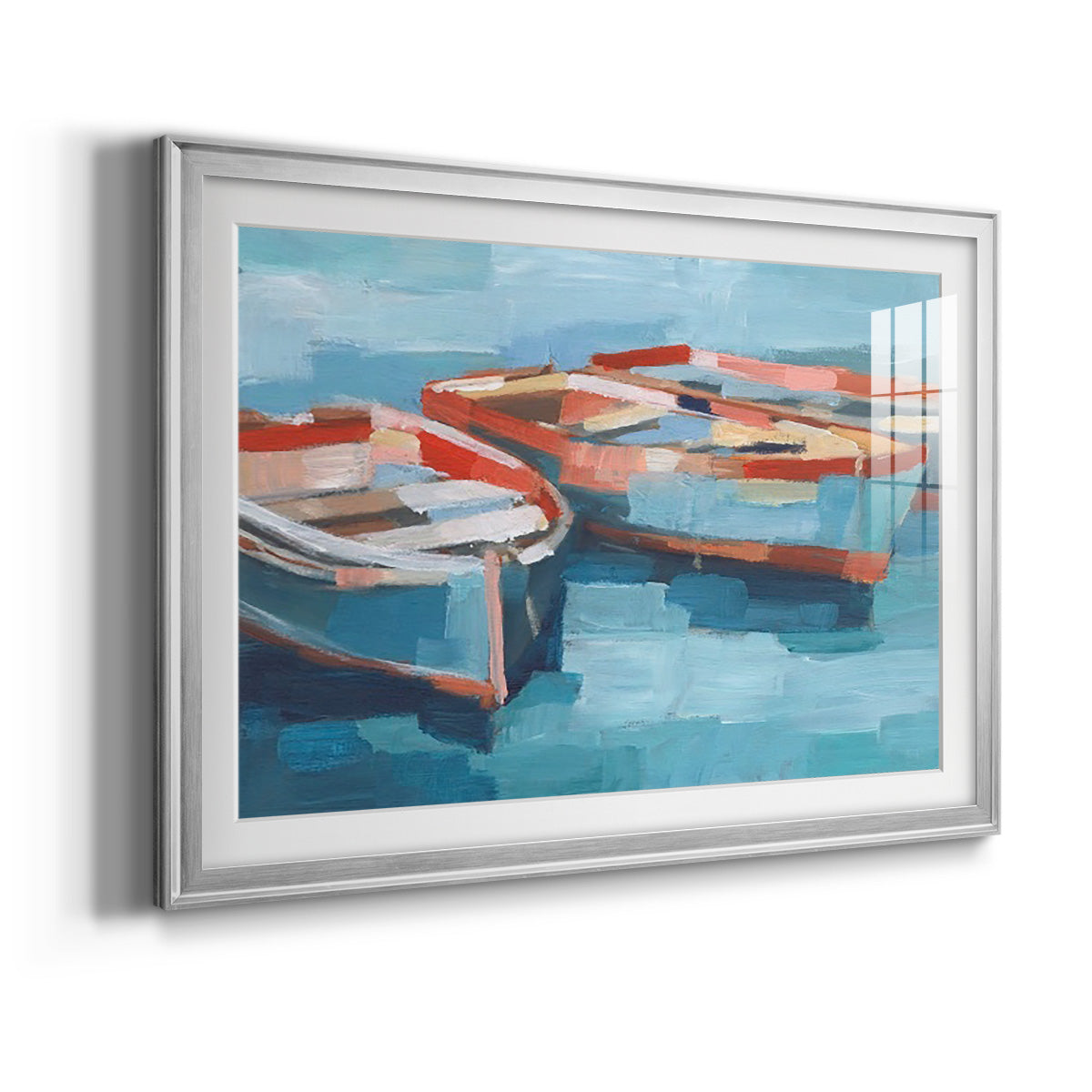 Primary Boats II - Modern Framed Art Print