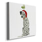 Christmas Des - Dalmatian Mistletoe-Premium Gallery Wrapped Canvas - Ready to Hang