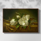 Magnolias on Gold Velvet Cloth, c. 1888-1890 - Floater Framed Canvas Print