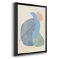 Pastel Assemblage II - Modern Framed Canvas Print