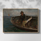 Fishermen from Rügen, 1882 - Floater Framed Canvas Print