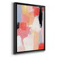 Aerial Scarlet I - Modern Framed Canvas Print