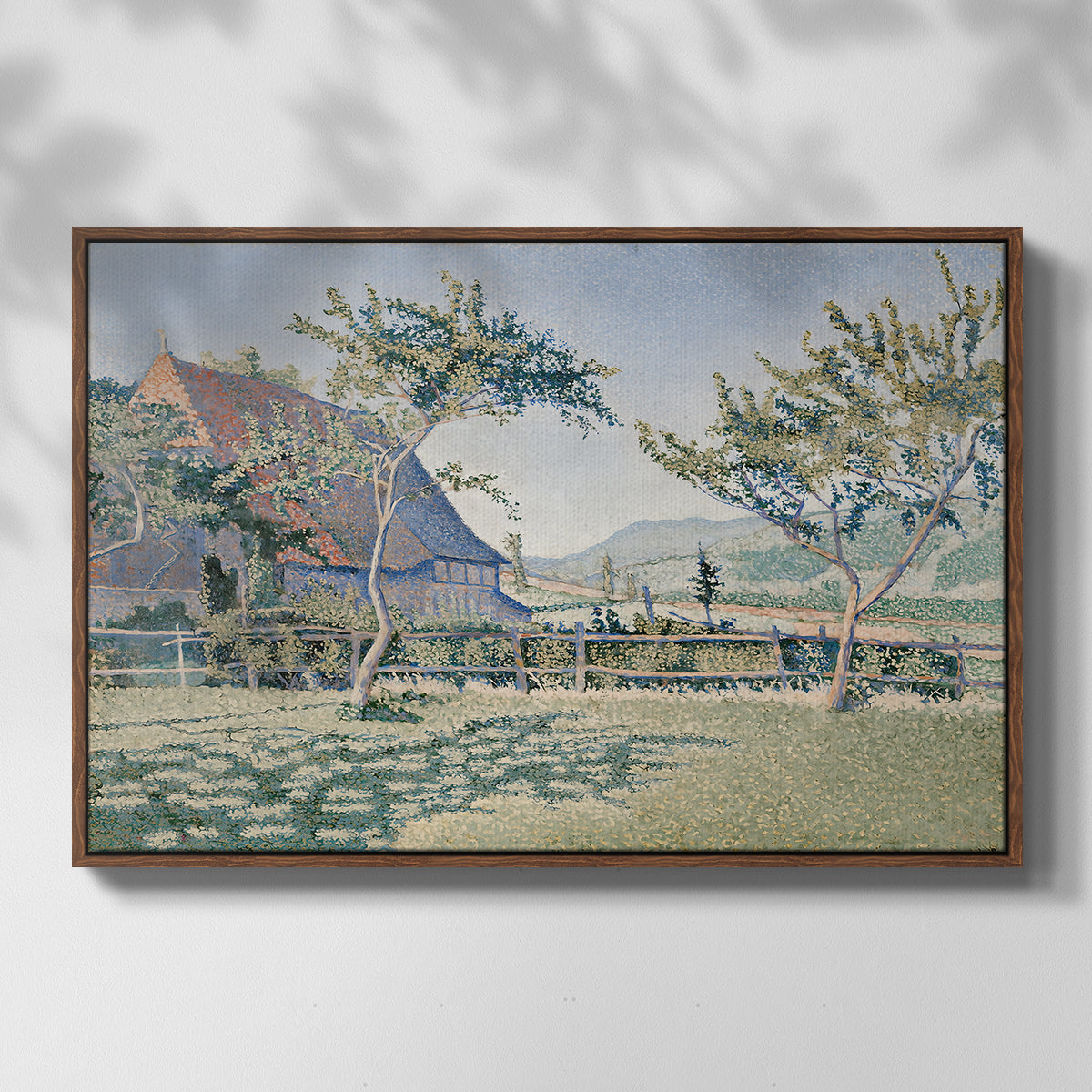 Comblat-le-Château, the Meadow, Opus 161, 1887 - Floater Framed Canvas Print