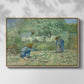 First Steps after Millet, 1890 - Floater Framed Canvas Print