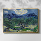 Olive Trees with the Alpilles in the Background, 1889 - Floater Framed Canvas Print