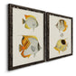 Yellow & Grey Fish I - Premium Framed Canvas 2 Piece Set - Ready to Hang