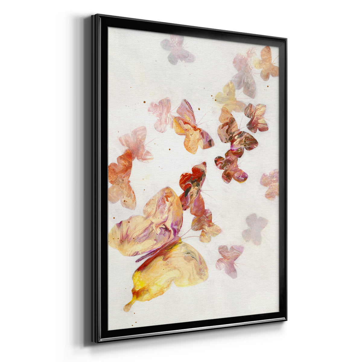 All A Flutter - Modern Framed Canvas Print