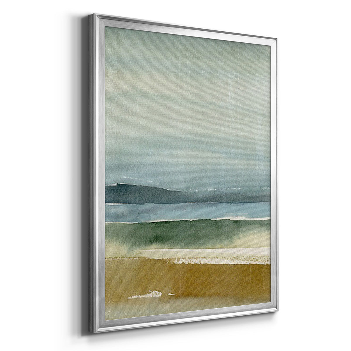 Ochre Outlook II - Modern Framed Canvas Print