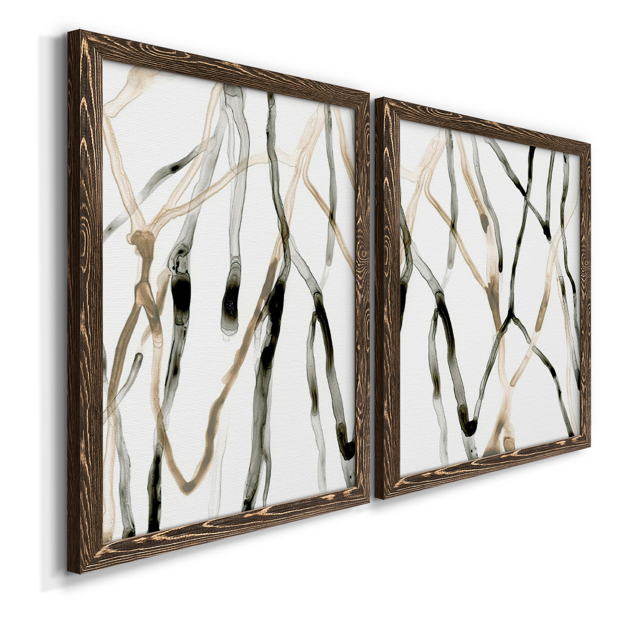 Runnel XI - Premium Framed Canvas 2 Piece Set - Ready to Hang