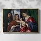 Madonna and Child with Saints Dorothy and George, c. 1516 - Floater Framed Canvas Print