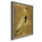 Gold Crane at Dusk I - Premium Canvas Framed in Barnwood - Ready to Hang