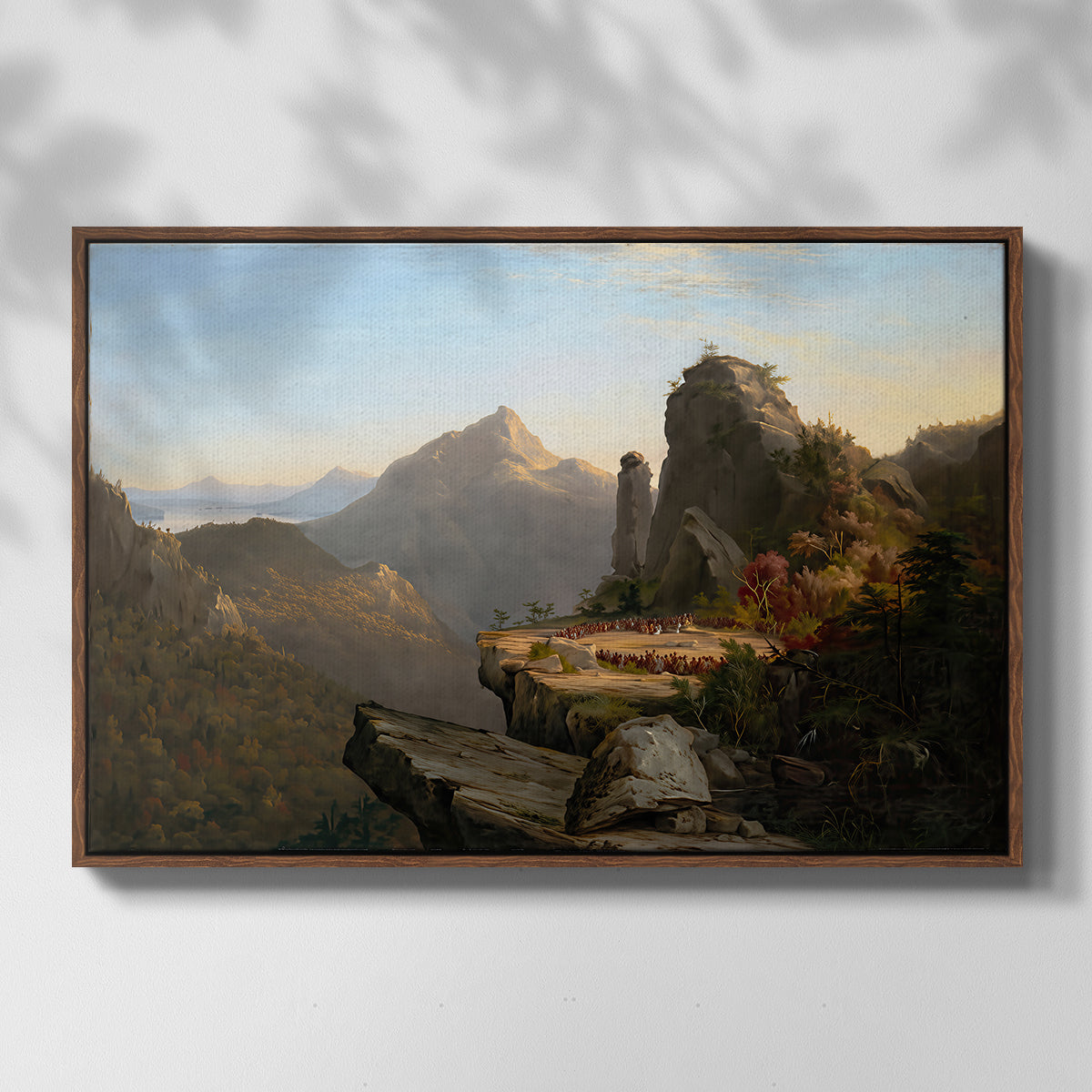 Scene from “The Last of the Mohicans”, 1827 - Floater Framed Canvas Print