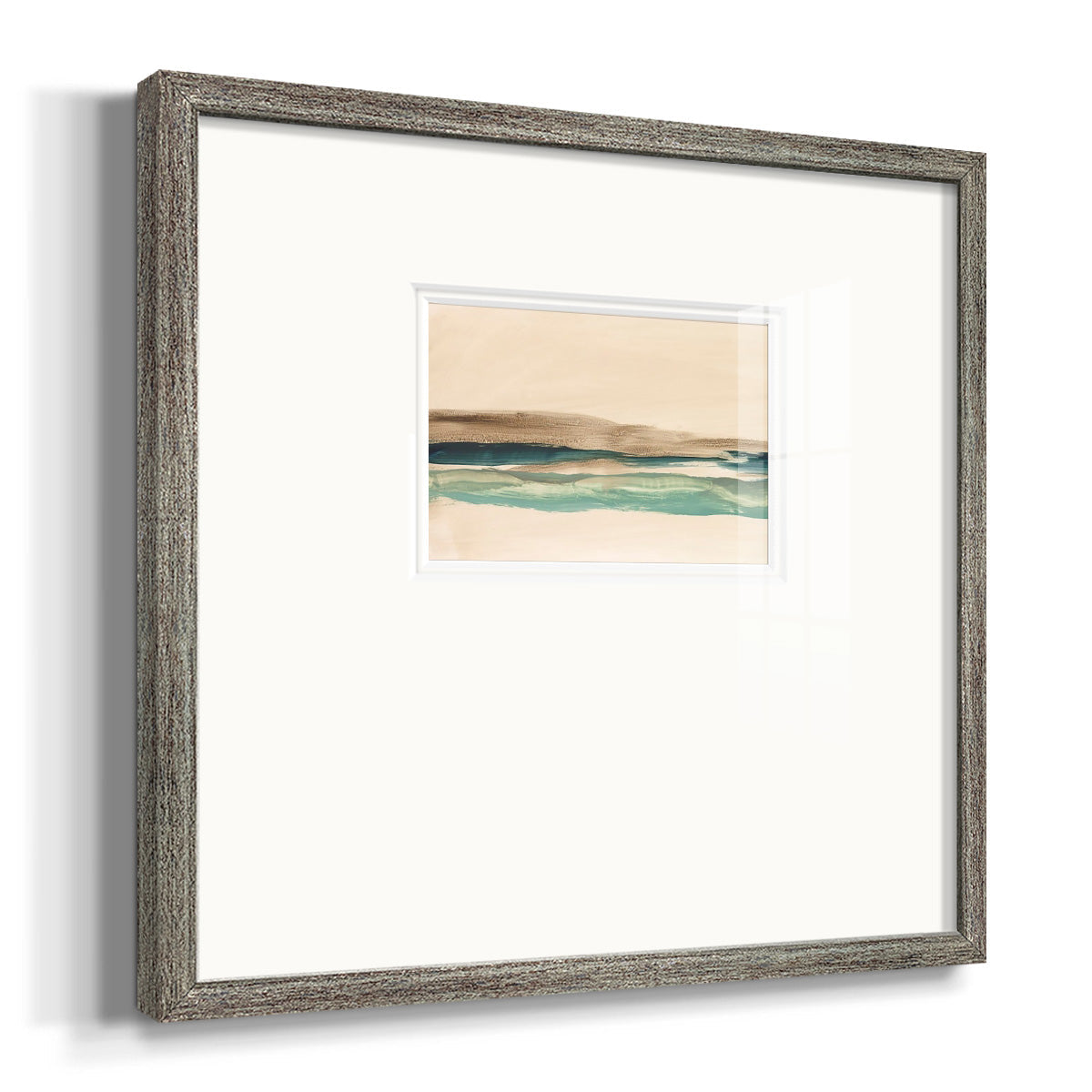 Layered Horizon I - Double Matboard Framed Print