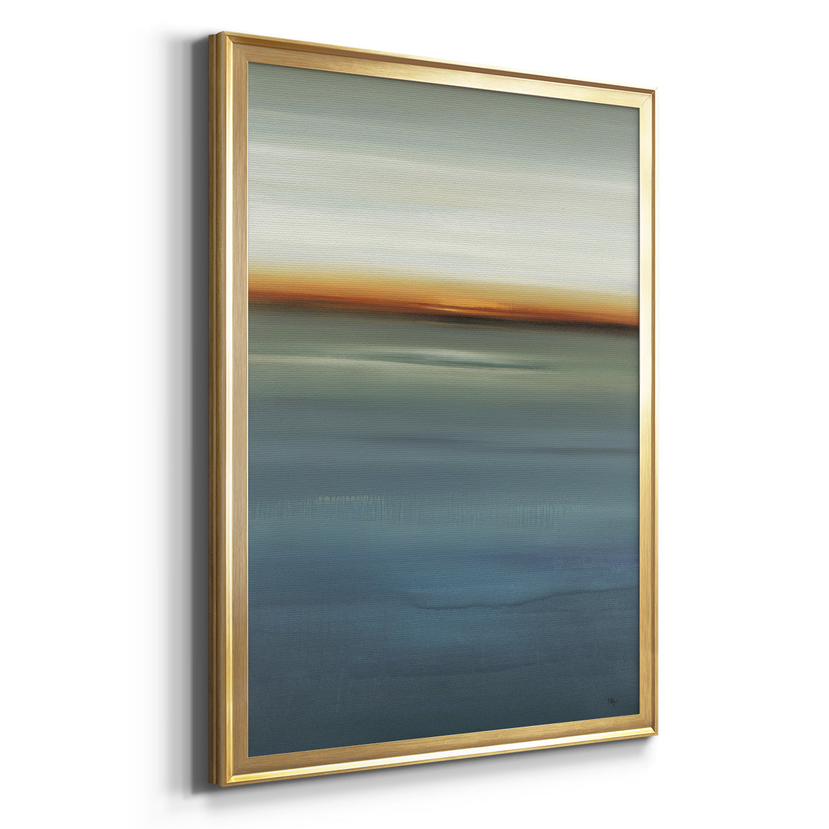 Beside the Blue I - Modern Framed Canvas Print