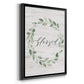 Blessed Wreath - Modern Framed Canvas Print