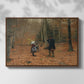 The Woodman and his Children, 1886 - Floater Framed Canvas Print