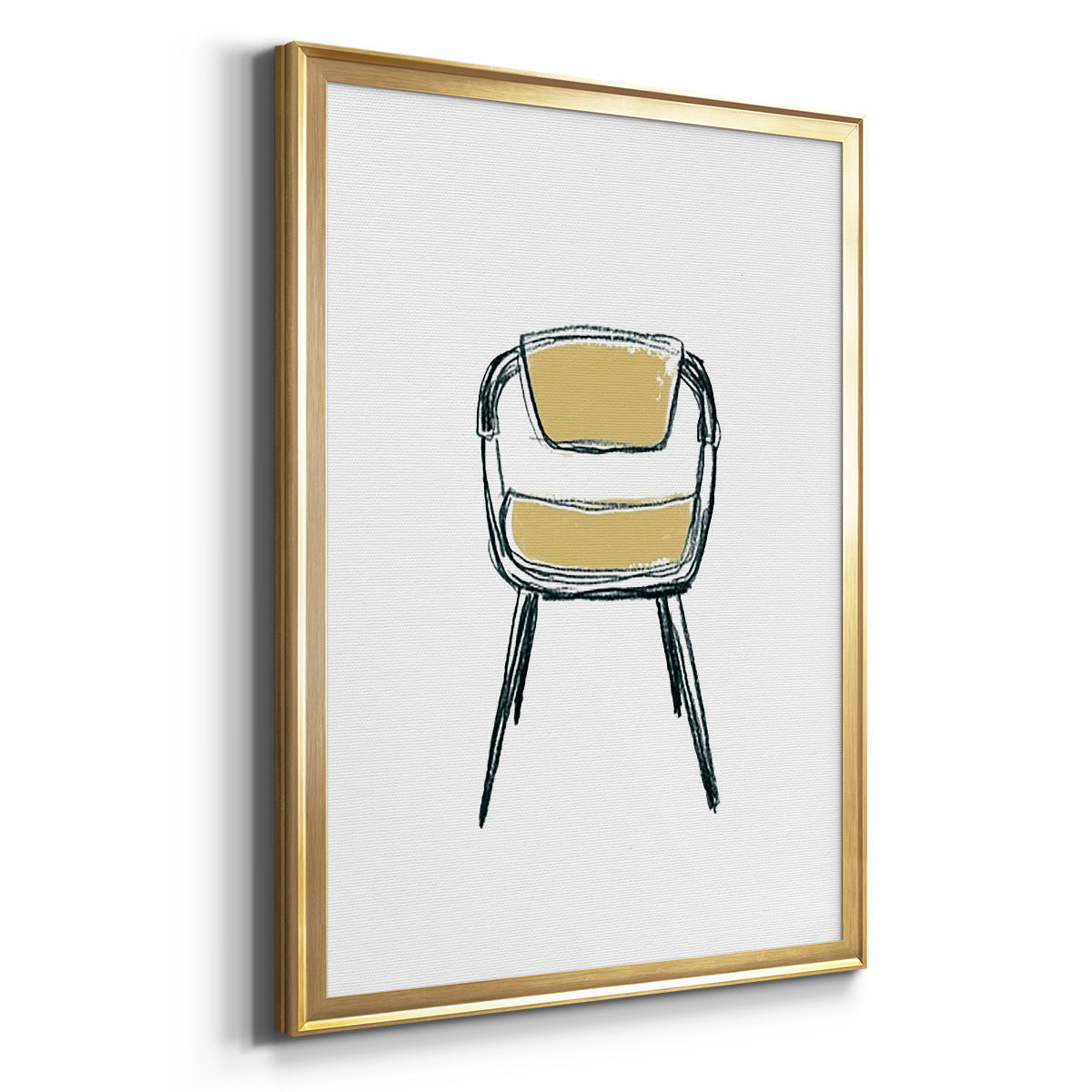 Take a Seat II - Modern Framed Canvas Print
