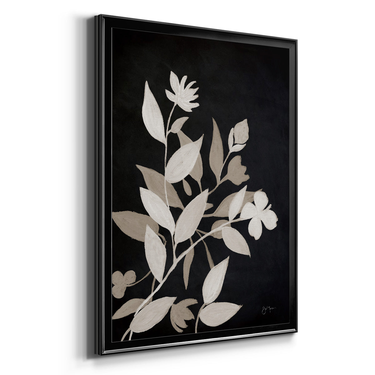 Midnight Silhouette I - Modern Framed Canvas Print