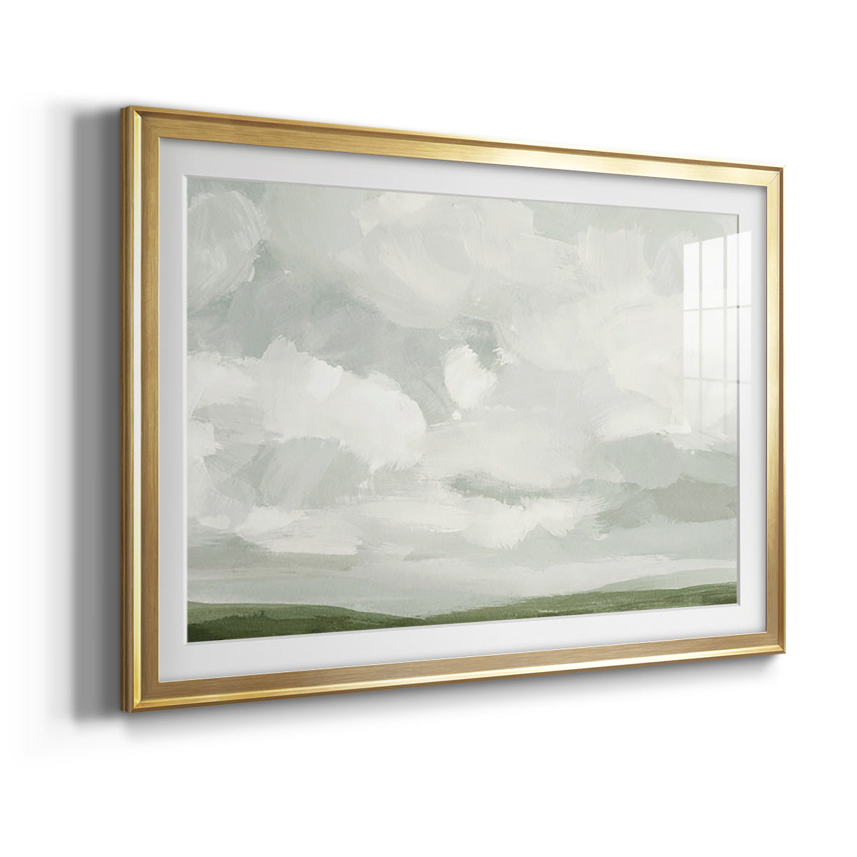 Gray Stone Sky IV Premium Framed Print - Ready to Hang