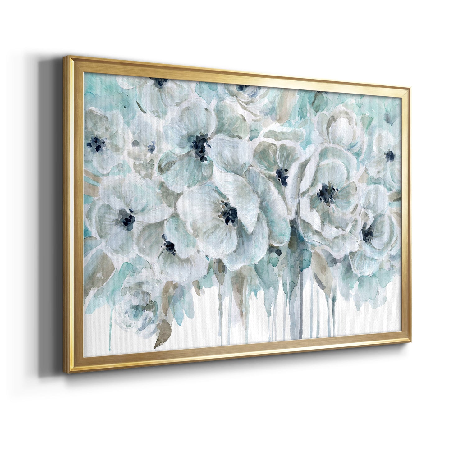 Teal Harmony II Premium Classic Framed Canvas - Ready to Hang