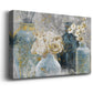 Vessels and Blooms Blues Premium Gallery Wrapped Canvas - Ready to Hang