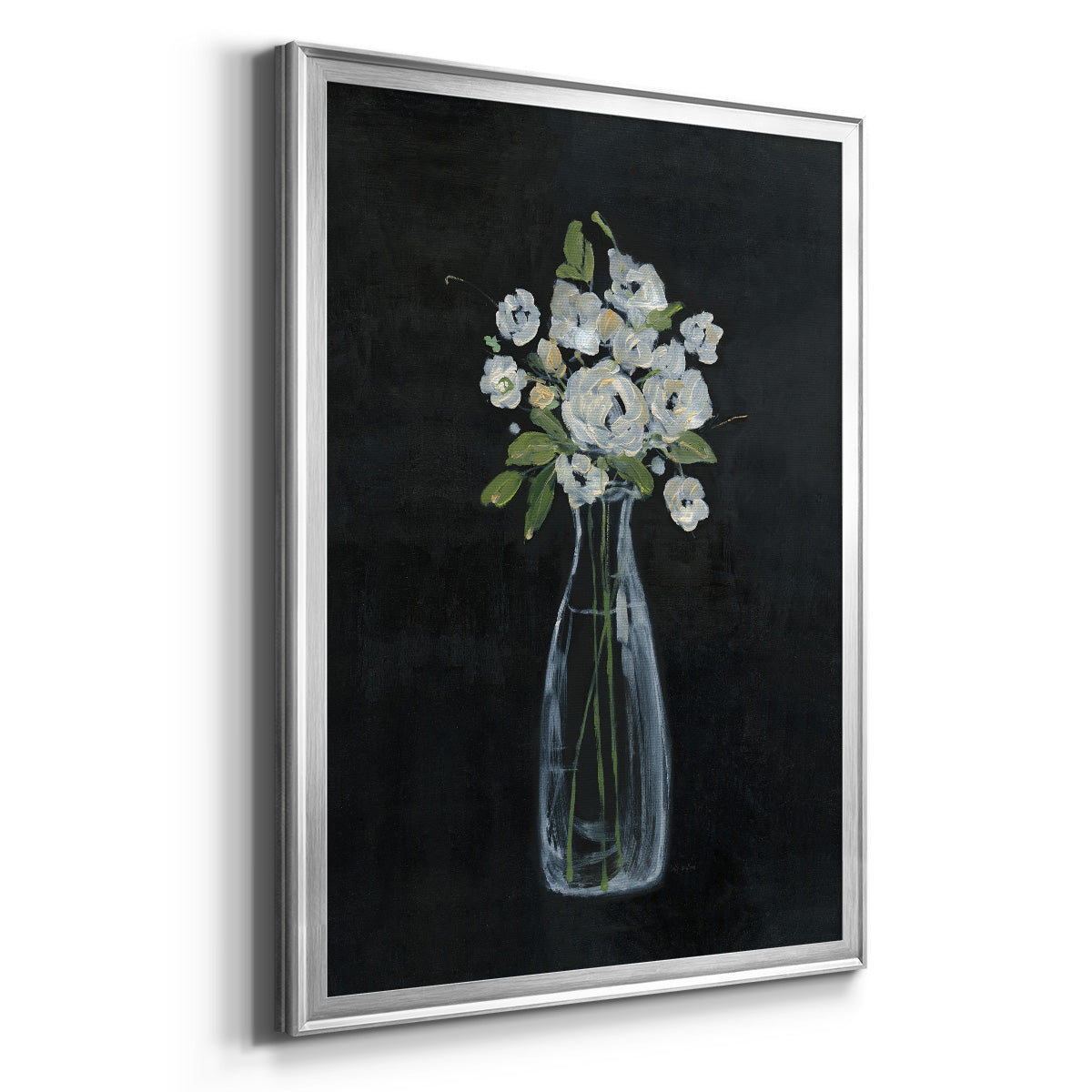 Sophisticated Farm Floral II - Modern Framed Canvas Print