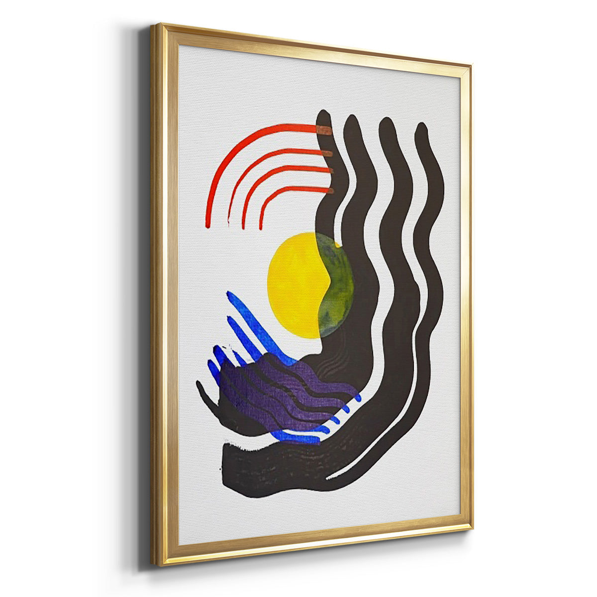 Shifting III - Modern Framed Canvas Print