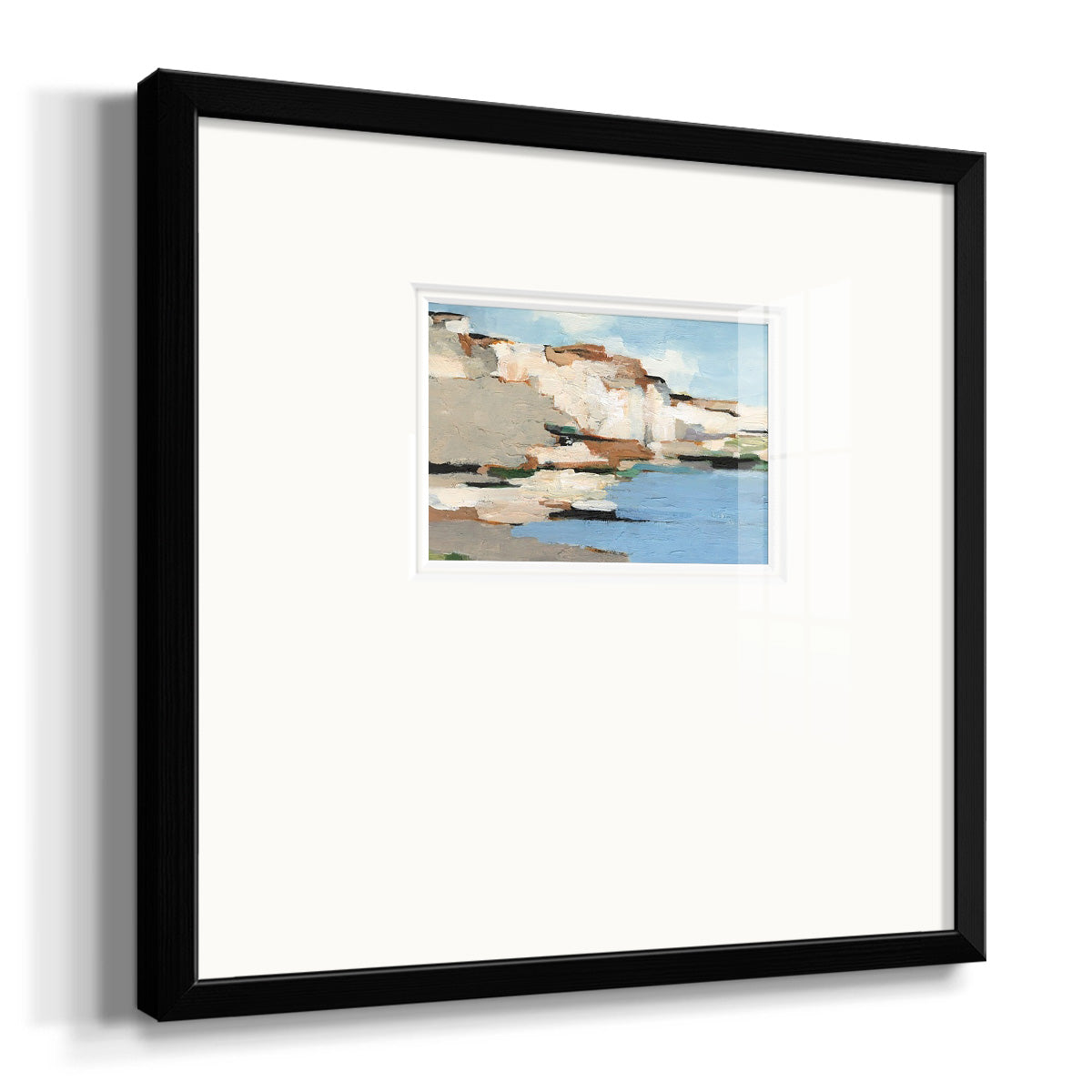 White Rock Cliffs I Premium Framed Print Double Matboard