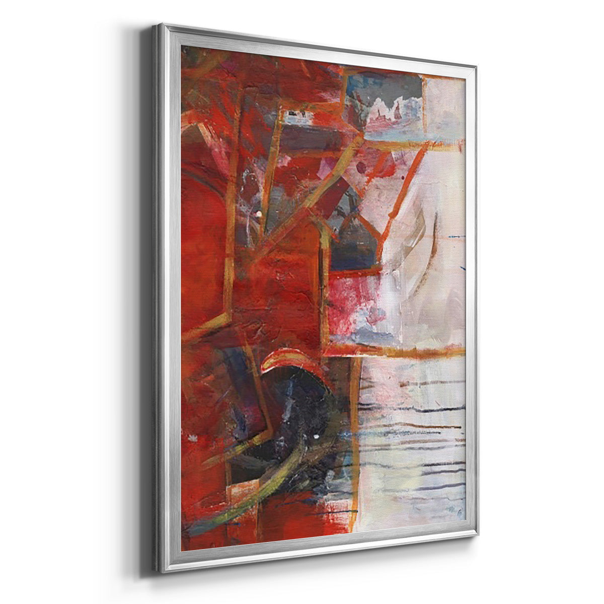 City Life IV - Modern Framed Canvas Print
