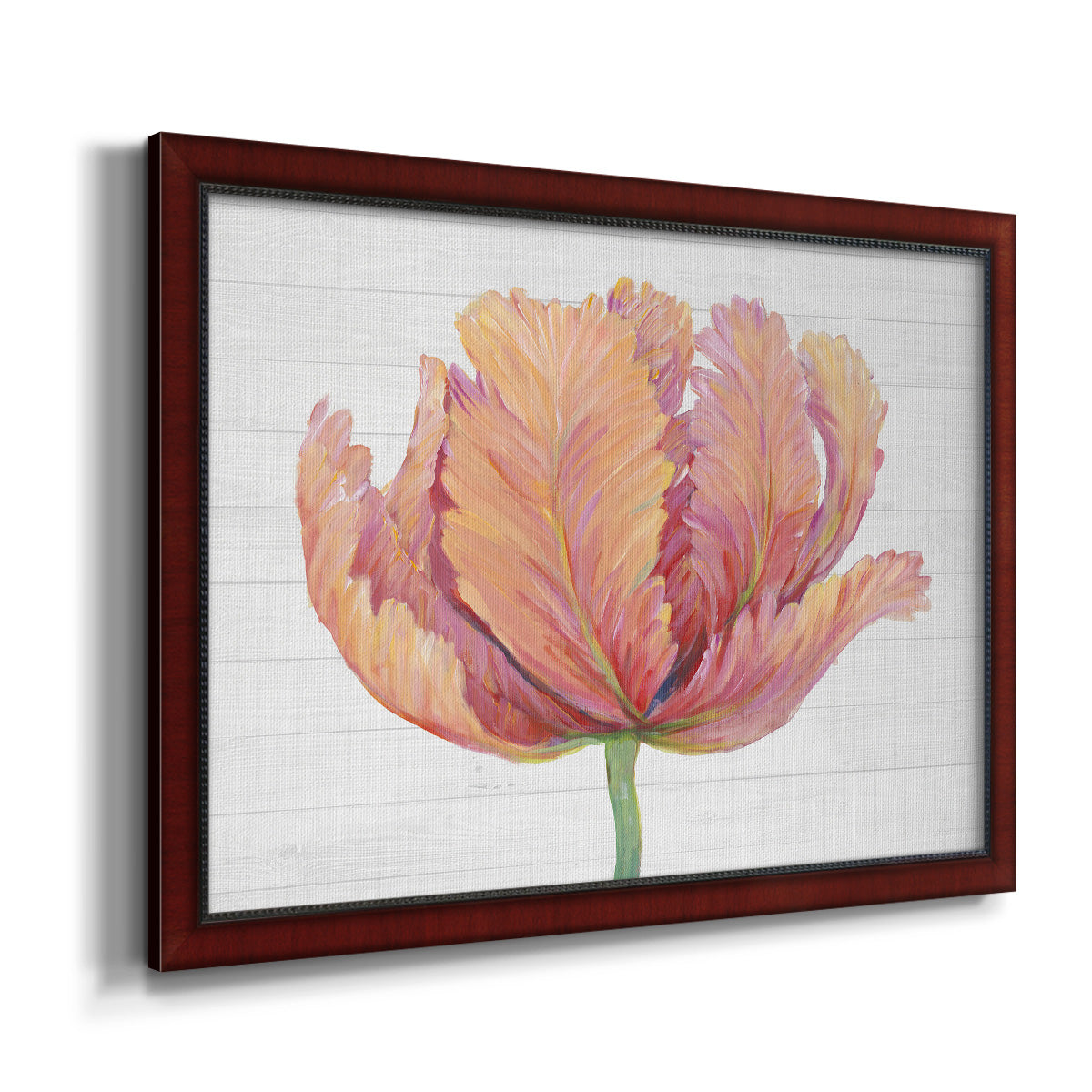 Single Pink Bloom I Premium Framed Canvas- Ready to Hang