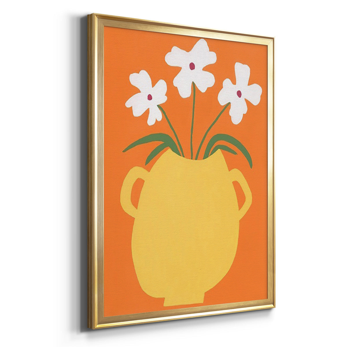 Modern Blooms II - Modern Framed Canvas Print